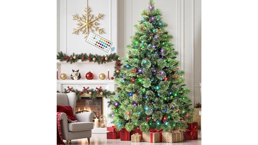 7 foot prelit christmas tree