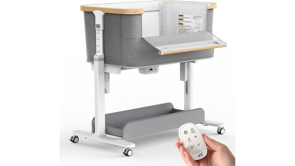 adjustable auto rocking bassinet