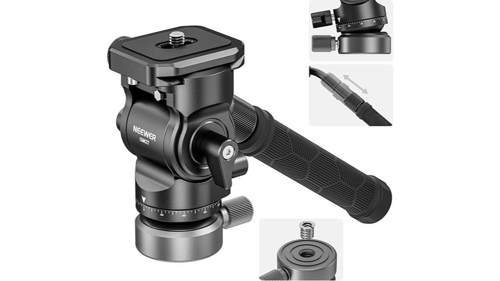 adjustable fluid tripod head
