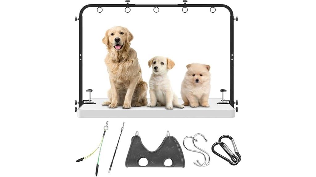 adjustable grooming table arm