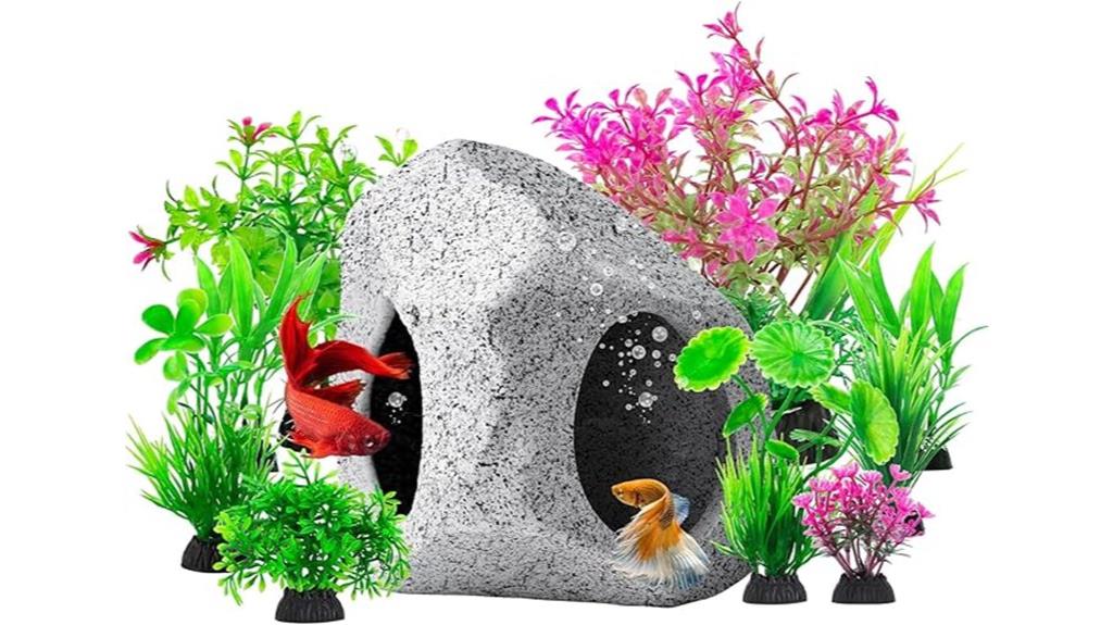 aquarium cave decoration set