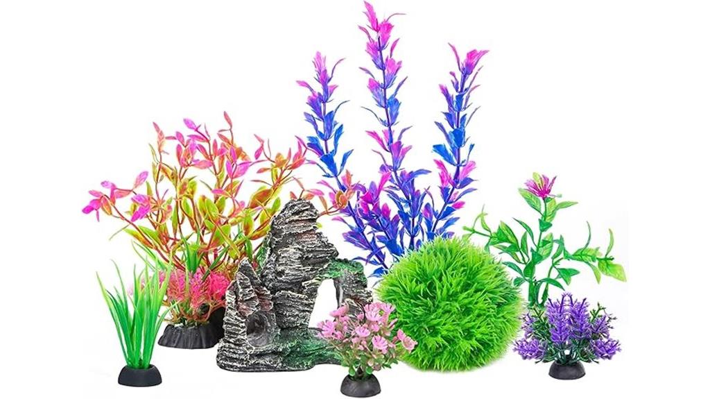 aquarium plants and cave
