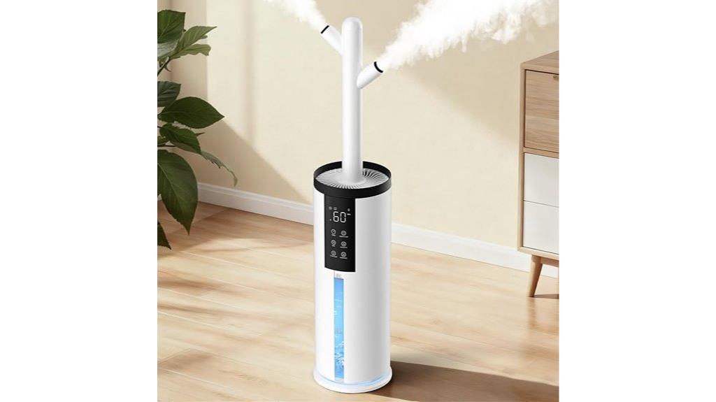 bedroom humidifier with dual mist