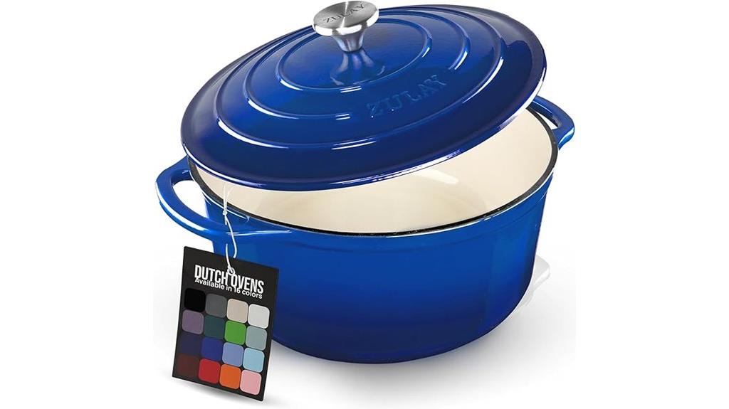 blue 7 7 quart dutch oven