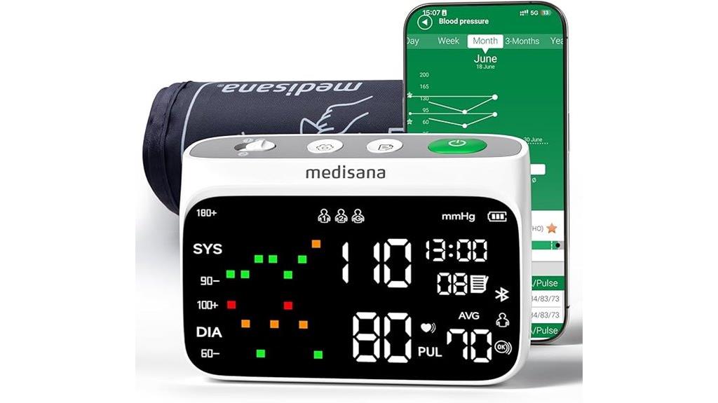 bluetooth enabled blood pressure monitor
