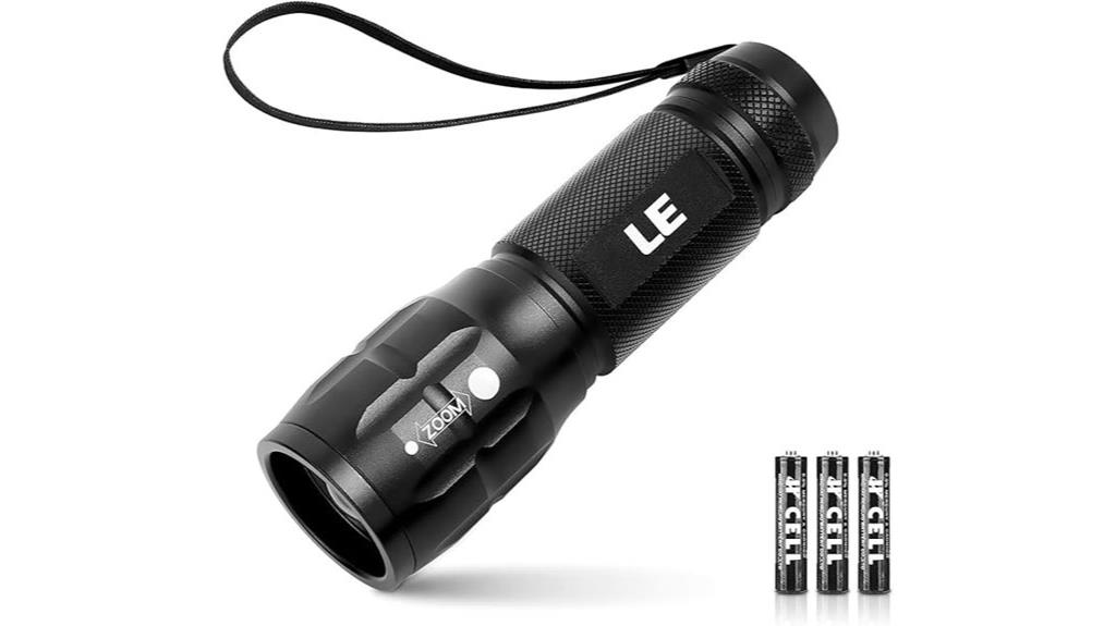 bright waterproof focused flashlight