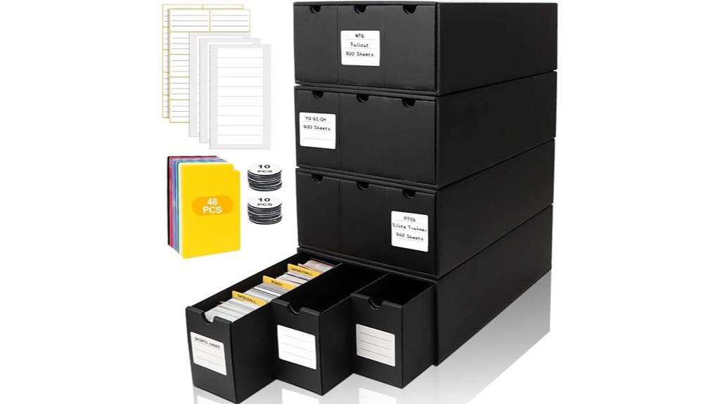 card box with dividers