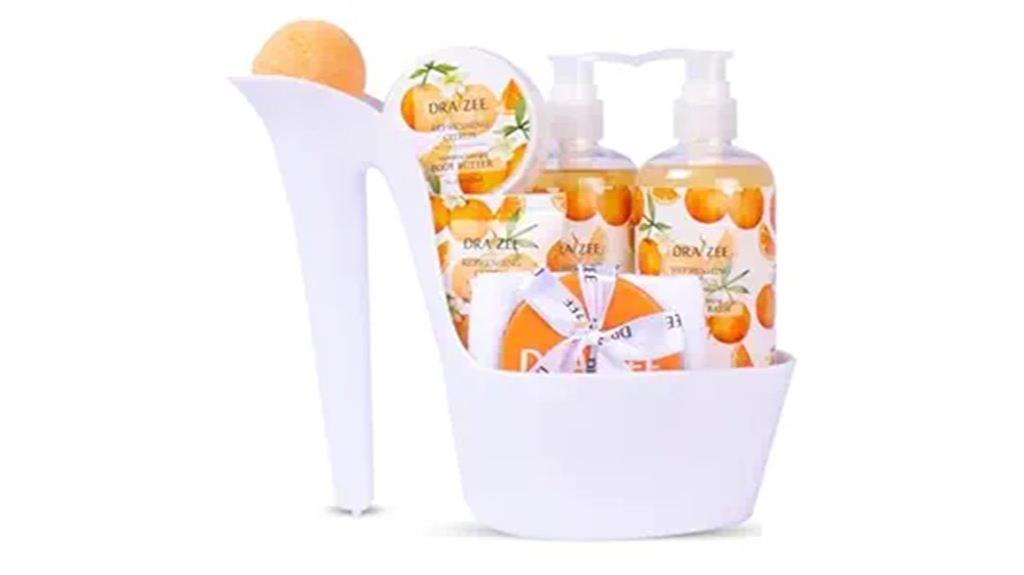 citrus scented spa set