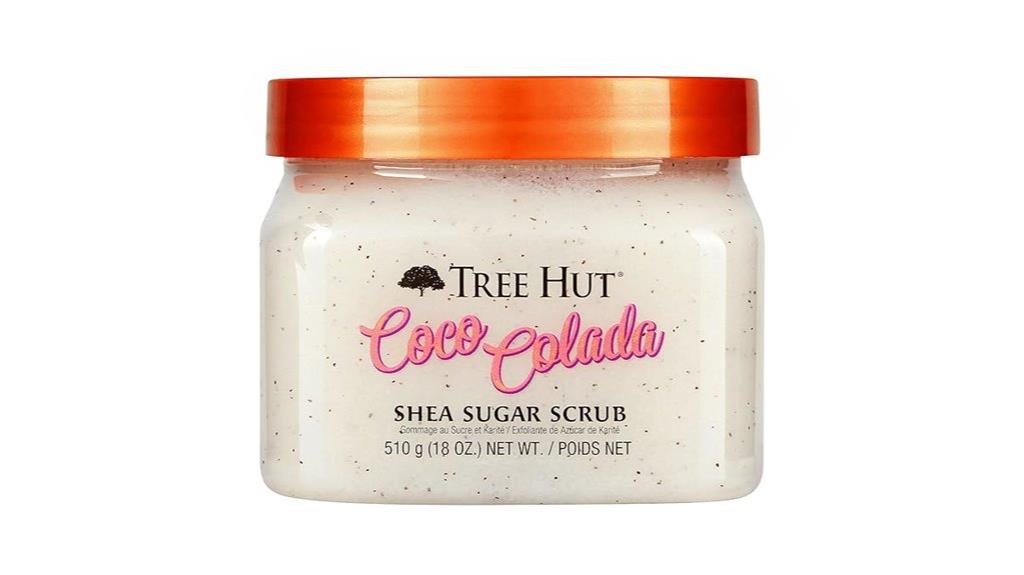 coconut scented shea scrub