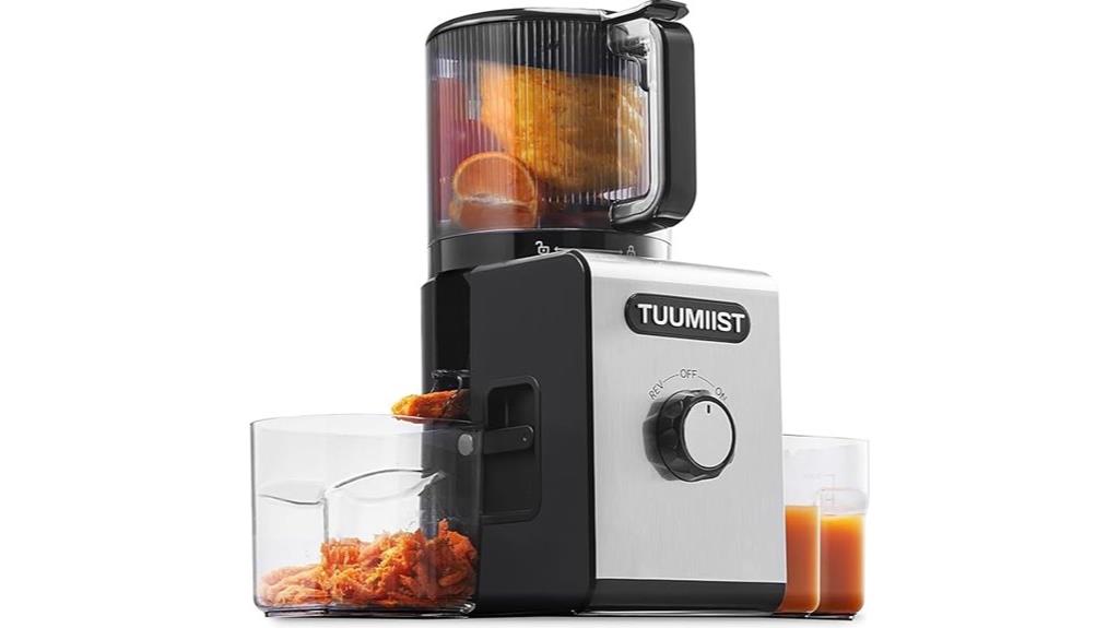 cold press juicer with 6 5 feed