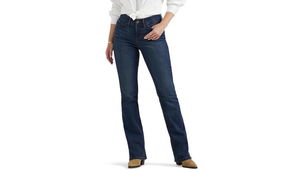 comfortable flex bootcut jean