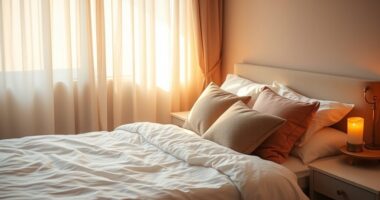 comfortable well lit sleeping space