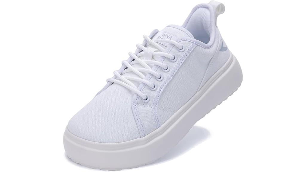 comfortable wide toe sneakers