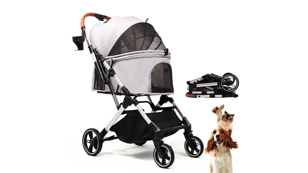 compact pet stroller design