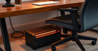 compact under desk heaters