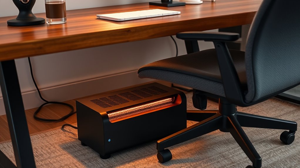 compact under desk heaters