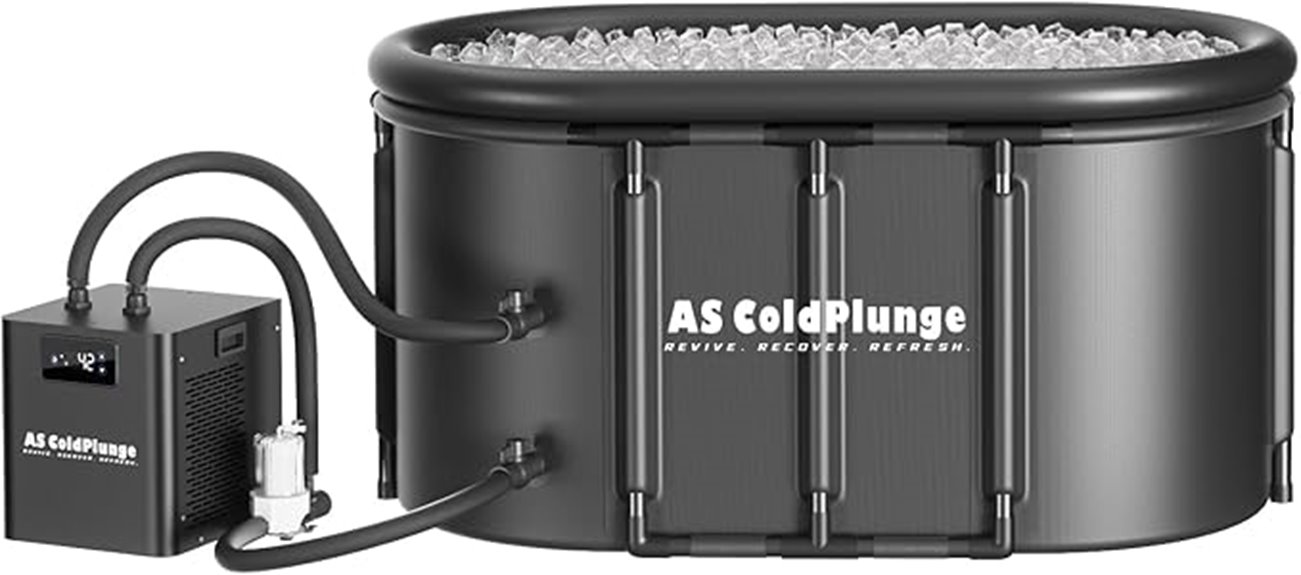 cooling cold plunge tub