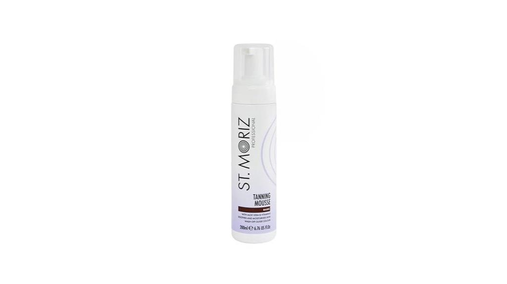 dark self tanning mousse