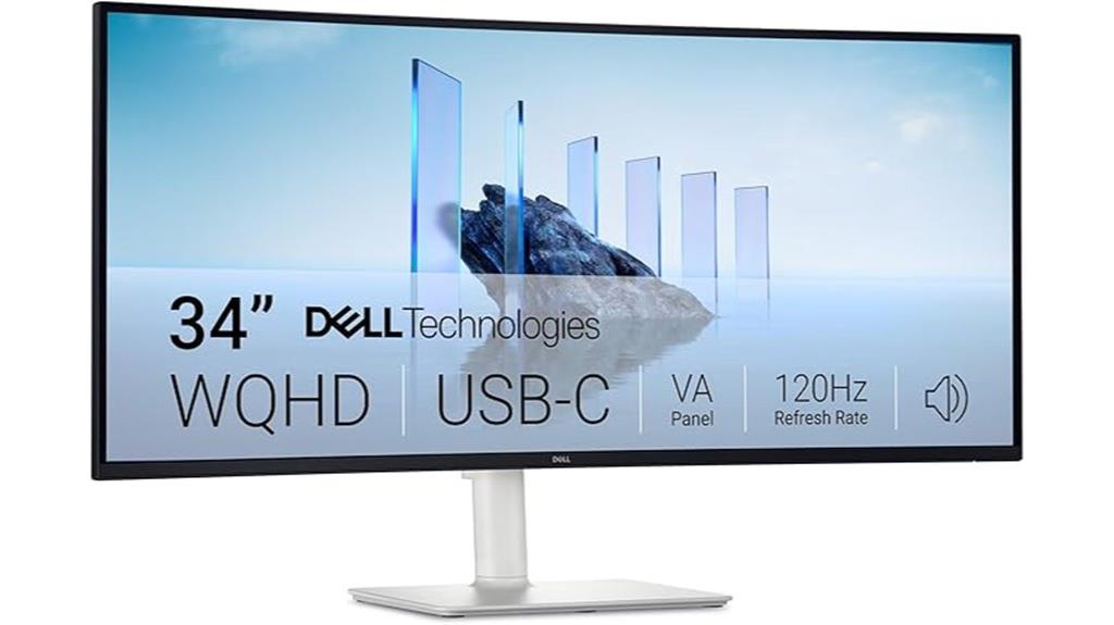 dell curved monitor display
