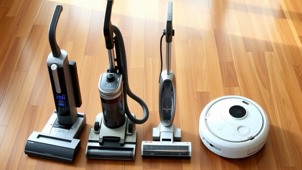 different vacuum cleaner types