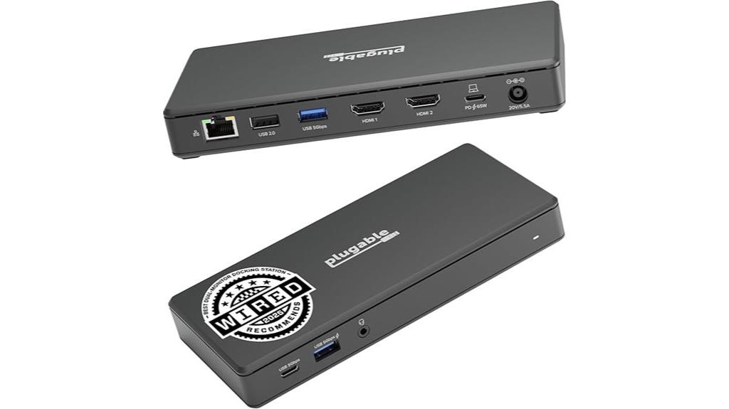 dual hdmi 4k docking