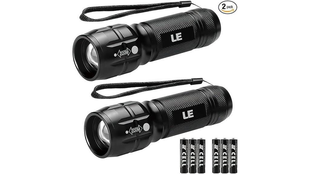 dual pack led flashlights
