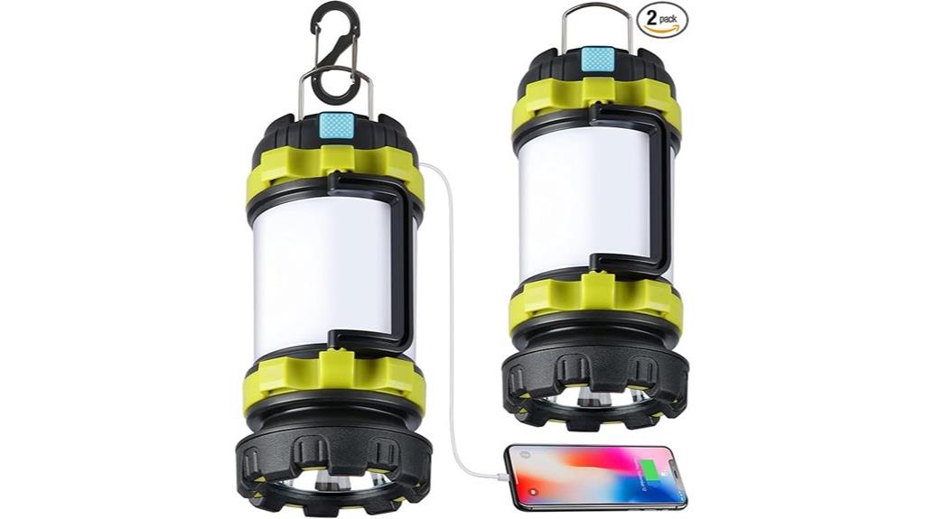 dual rechargeable camping lanterns