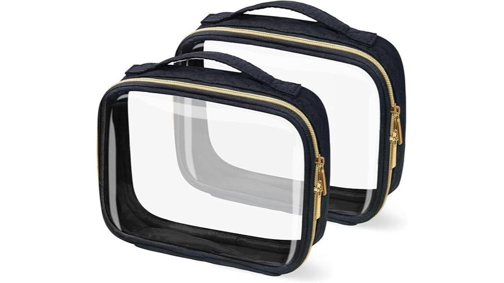 dual tsa approved clear bags