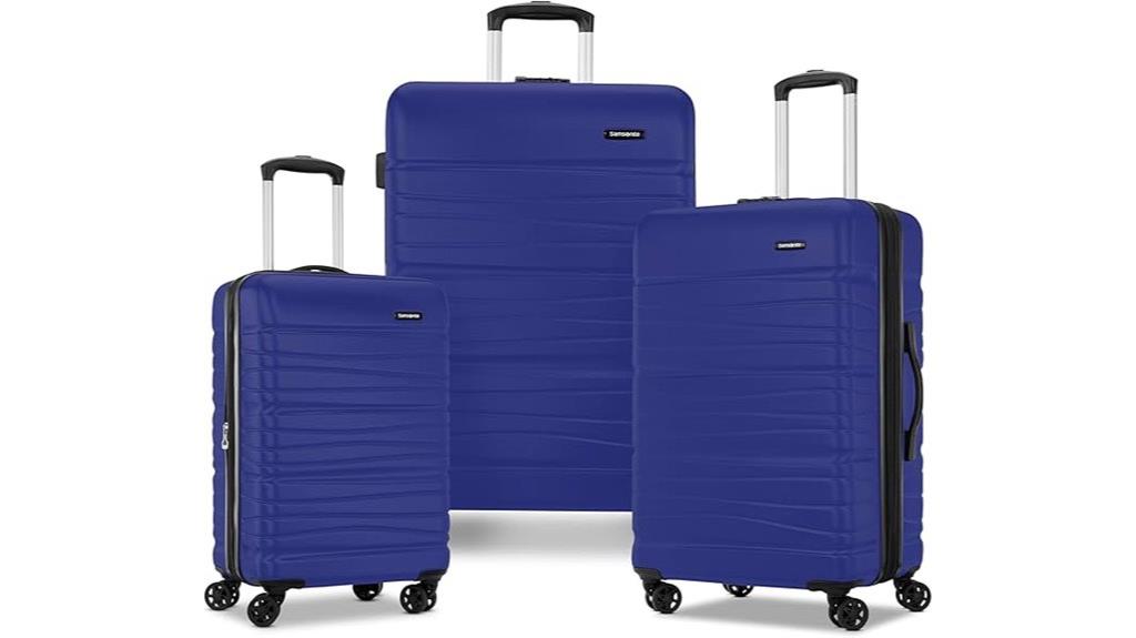durable 3 piece hardside luggage