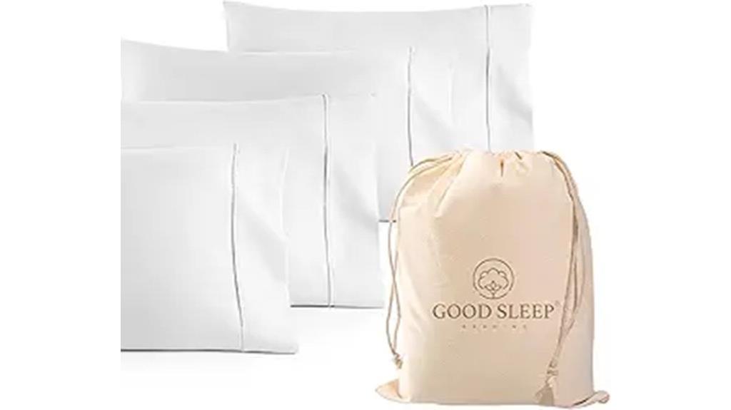 egyptian cotton pillowcase set
