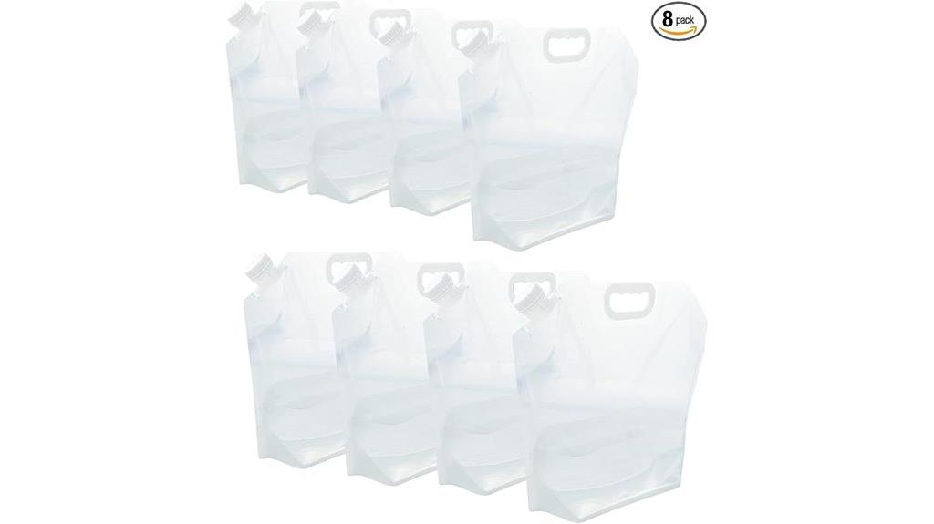 eight bpa free water containers