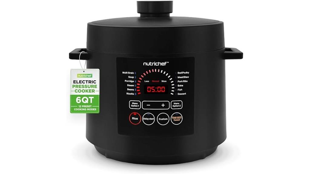 electric 6 quart pressure cooker