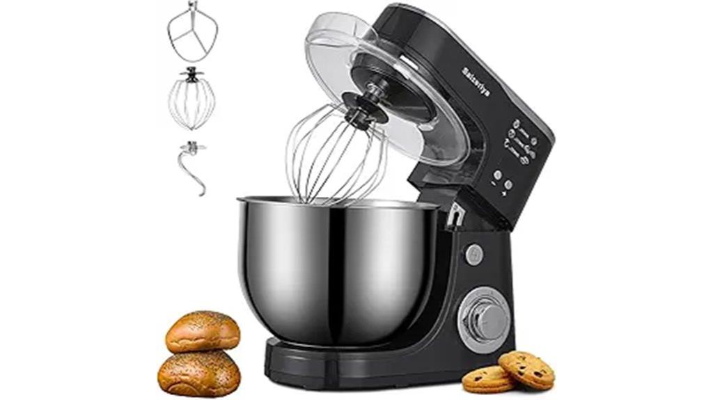 electric mixer with stainless bowl