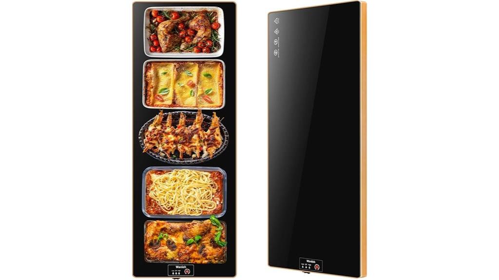 electric warming surface with thermostat