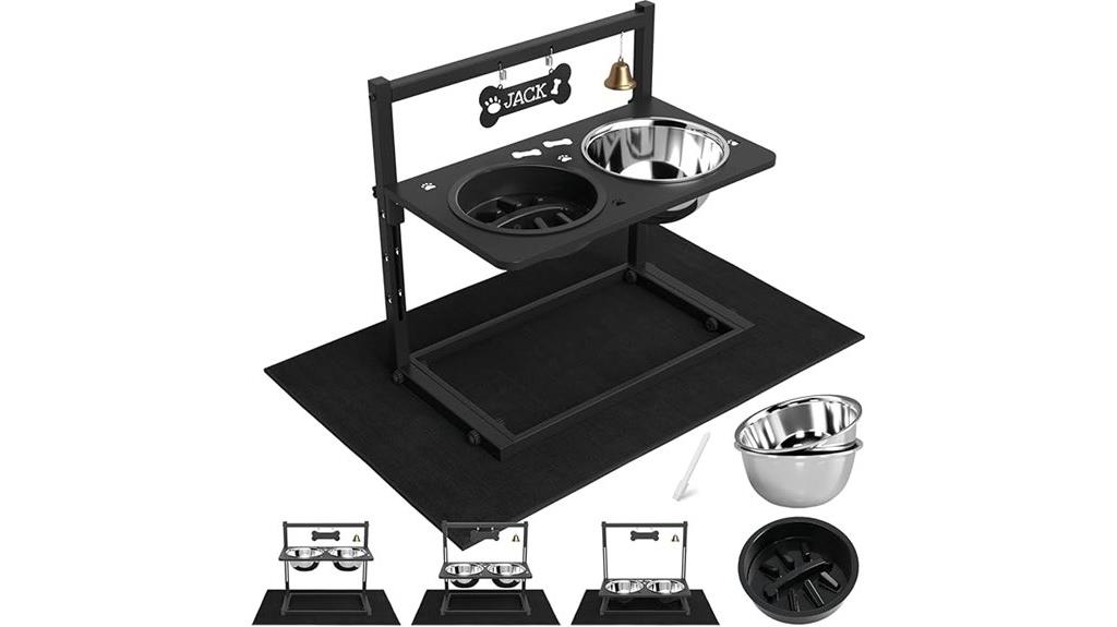 elevated slow feeder mat