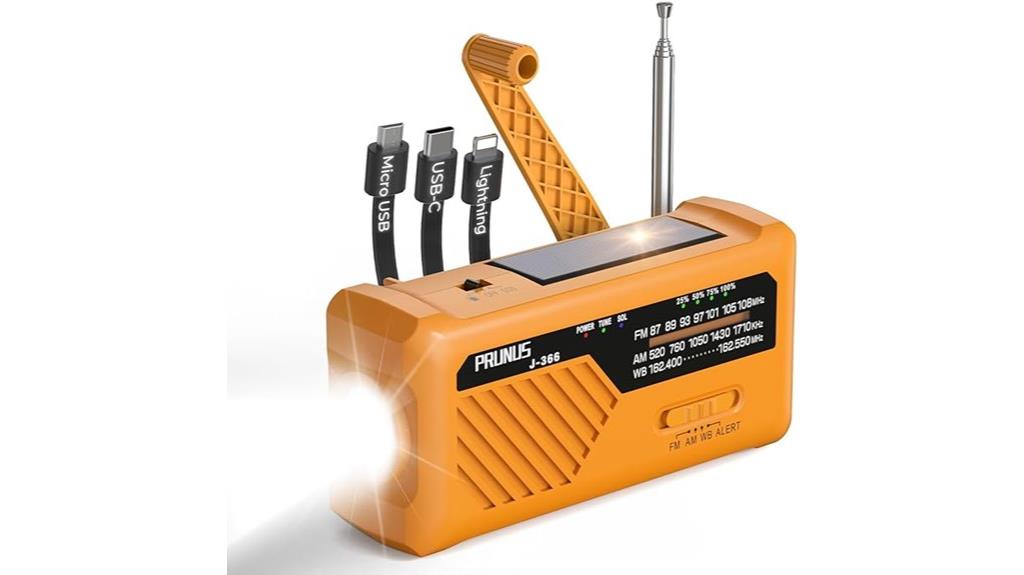 emergency weather radio with charging