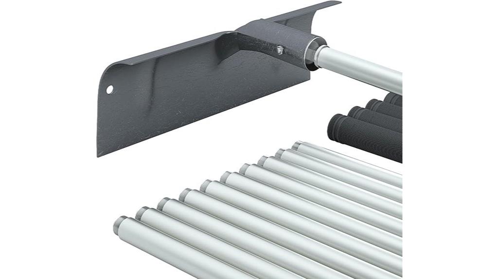 extendable alloy steel rake