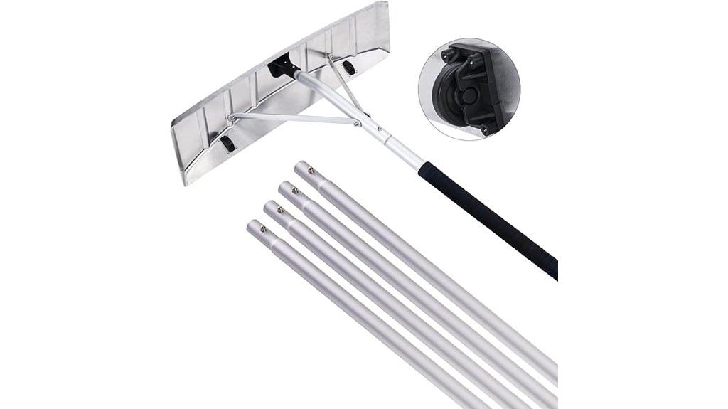 extendable aluminum snow rake