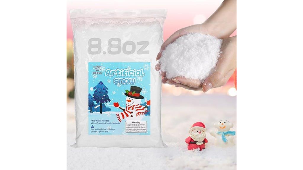 fake snow decor powder