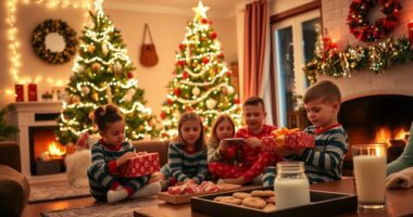 festive christmas morning routines