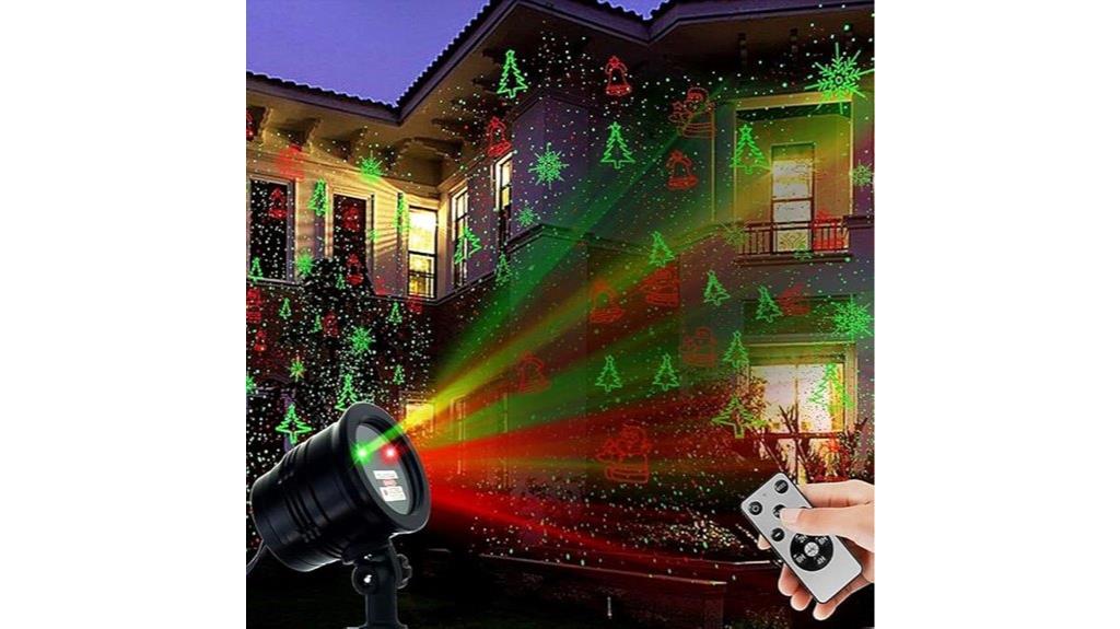 festive laser light display