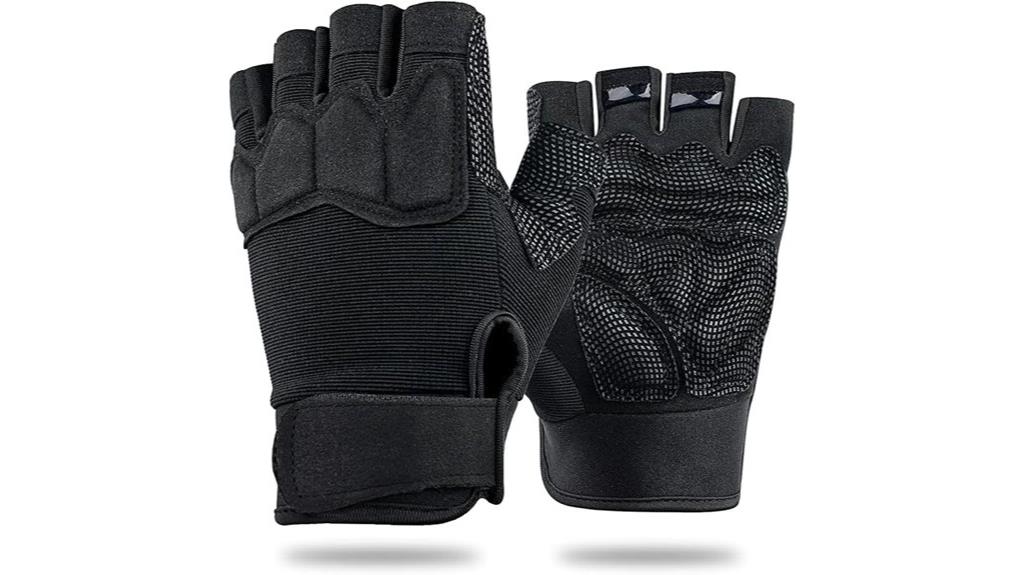 fingerless airsoft shooting gloves