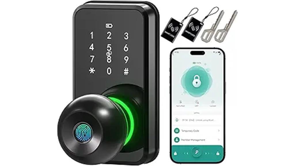 fingerprint keypad door lock