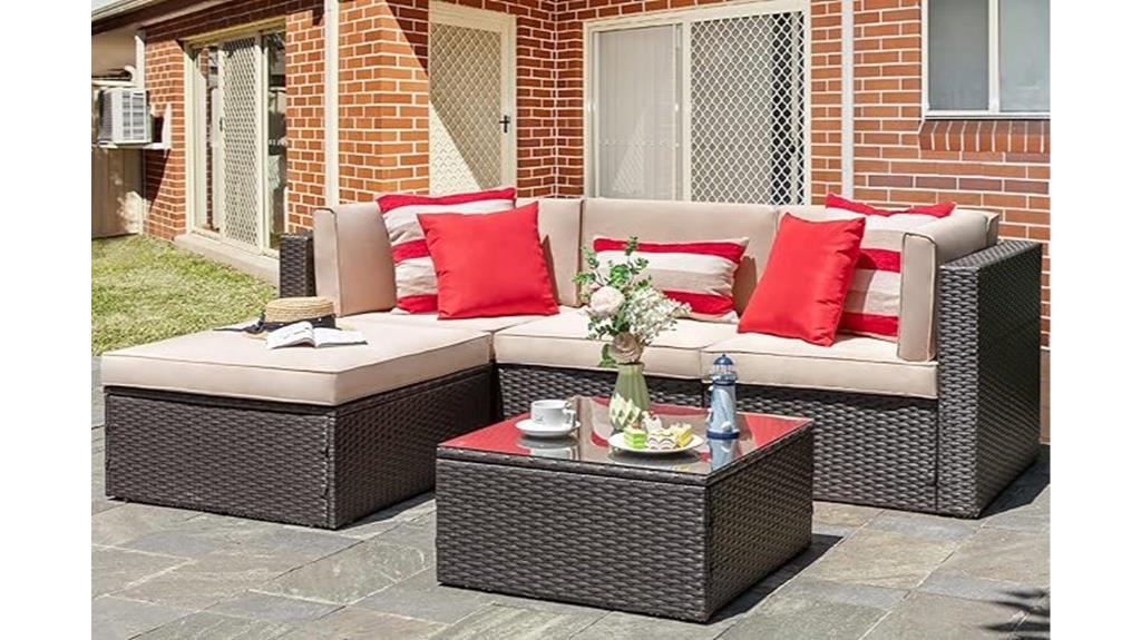 five piece patio furniture