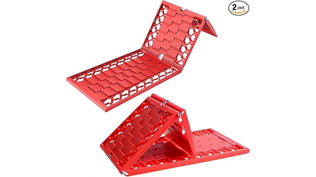 foldable all weather traction mats