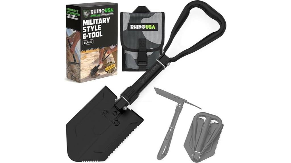 foldable rhino survival shovel