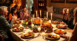 friendsgiving dinner arrangements