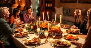 friendsgiving dinner arrangements