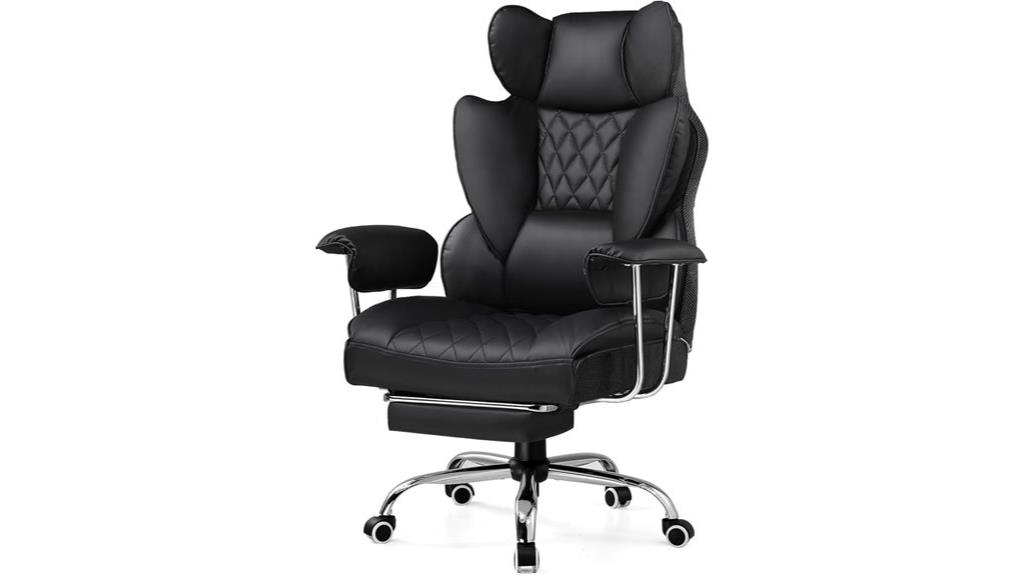 gaming chair with footrest