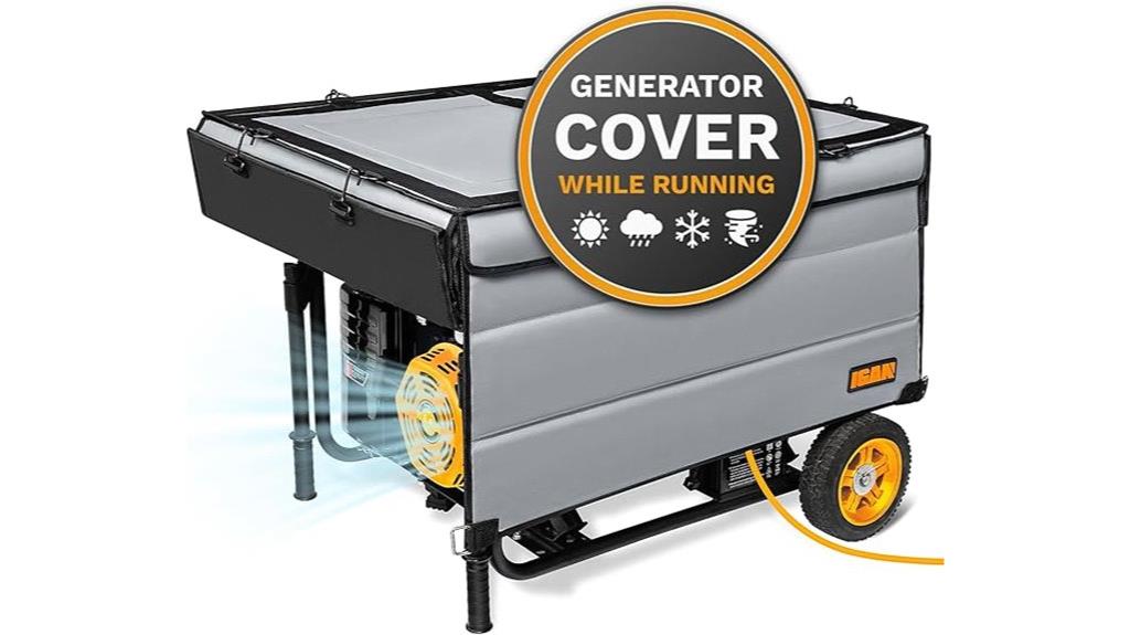generator cover for heavy duty use